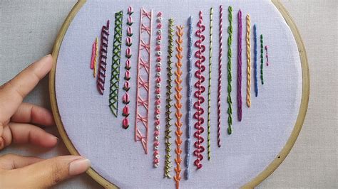 youtube embroidery stitches